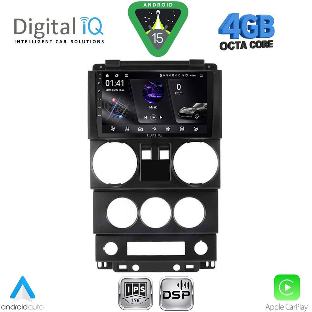 RSG6293_15 DIGITAL IQ RSG 6293_CPA (9inc) MULTIMEDIA TABLET for JEEP WRANGLER mod. 2006-2011 - Image 1