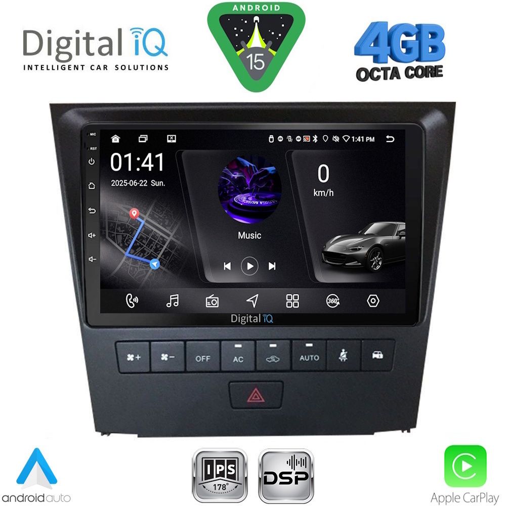 RSG6341_15 DIGITAL IQ RSG 6341_CPA (9inc) MULTIMEDIA TABLET for LEXUS GS mod. 2004-2011 - Image 1