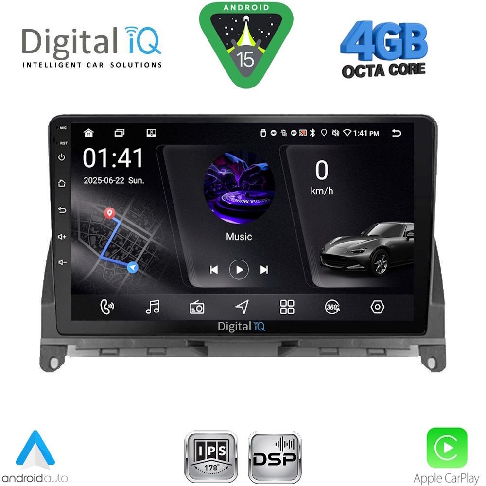 RSG6405_15 DIGITAL IQ RSG 6405_CPA (9inc) MULTIMEDIA TABLET for MERCEDES C (W204) mod. 2007-2011 - Image 1