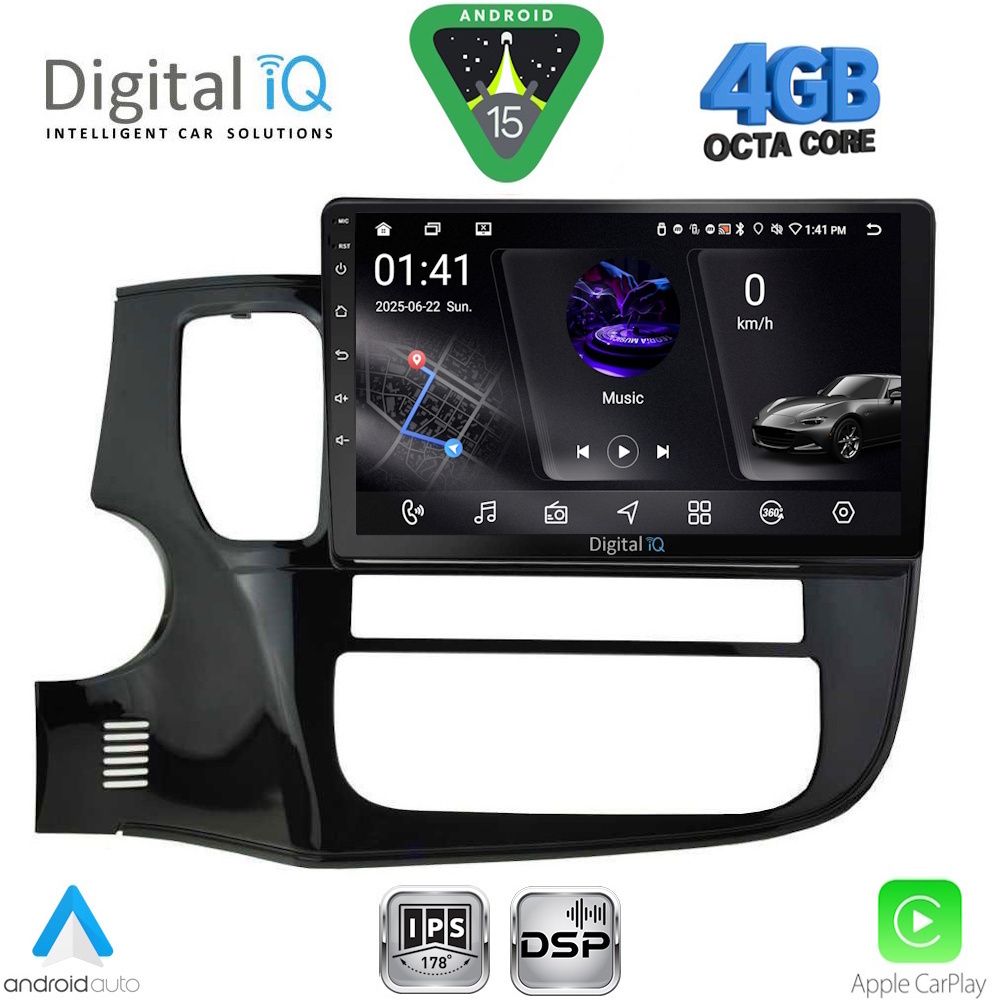 RSG6443_15 DIGITAL IQ RSG 6443_CPA (10inc) MULTIMEDIA TABLET for MITSUBISHI OUTLANDER mod. 2013-2020 - Image 1