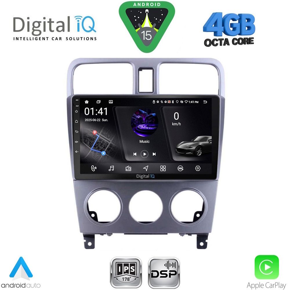 RSG6661_15 DIGITAL IQ RSG 6661_CPA (9inc) MULTIMEDIA TABLET for SUBARU FORESTER mod. 2002-2008 - Image 1