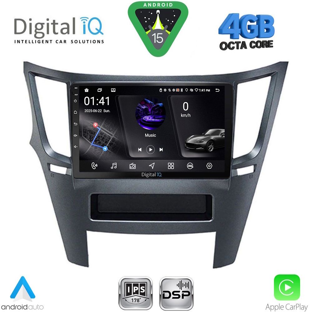 RSG6667_15 DIGITAL IQ RSG 6667_CPA (9inc) MULTIMEDIA TABLET for SUBARU LEGACY - OUTBACK mod. 2009-2014 - Image 1