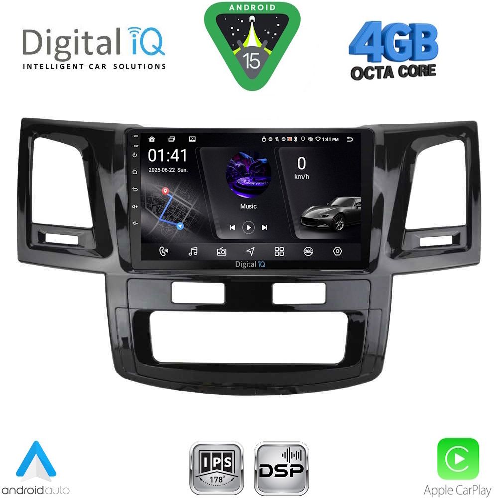 RSG6720_15 DIGITAL IQ RSG 6720_CPA (9inc) MULTIMEDIA TABLET for TOYOTA HILUX mod. 2005-2016 - Image 1