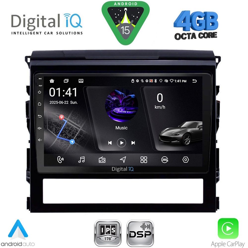 RSG6725_15 DIGITAL IQ RSG 6725_CPA (9inc) MULTIMEDIA TABLET for TOYOTA LANDCRUISER mod. 2016-2019 - Image 1