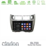 Clarion GL700 Lite Series 8Core Android ClarionOS 6+128GB Toyota Yaris Navigation Multimedia Tablet 9" (Ασημί Χρώμα) Με Carplay & Android Auto