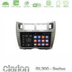 Clarion GL300 Series 4Core Android ClarionOS 2+32GB Toyota Yaris Navigation Multimedia Tablet 9" (Ασημί Χρώμα) Με Carplay & Android Auto