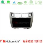 Nakamichi NAM5260 Series 4Core Android13 4+64GB Toyota Yaris Navigation Multimedia Tablet 9" (Ασημί Χρώμα) Με Carplay & Android Auto