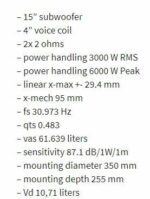 Subwoofer Αυτοκινήτου - DD AUDIO - REDLINE 815d D1 - Image 6
