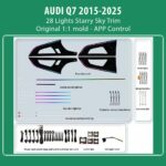 DIQ AMBIENT AUDI Q7 HC-AD05X TRIM (Digital iQ Ambient Light for Audi Q7 mod. 2015-2025 with 28 Lights, Starry Sky)