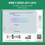 DIQ AMBIENT BMW S.5 BM01N DYN (Digital iQ Ambient Light for BMW Series 5 mod.2012-2017 with 18 Lights, Phantom Dynamic)