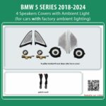DIQ AMBIENT BMW S.5 BMPJ17 (Digital iQ Ambient Light for BMW Series 5 (G30-G31-G38) mod. 2018-2024, 4 Speaker Ambient Lights)