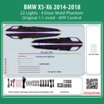 DIQ AMBIENT BMW X5-X6 BM05M (Digital iQ Ambient Light for BMW X5 - X6 (F15 - F16) mod. 2014-2018 with 22 Lights, Phantom)