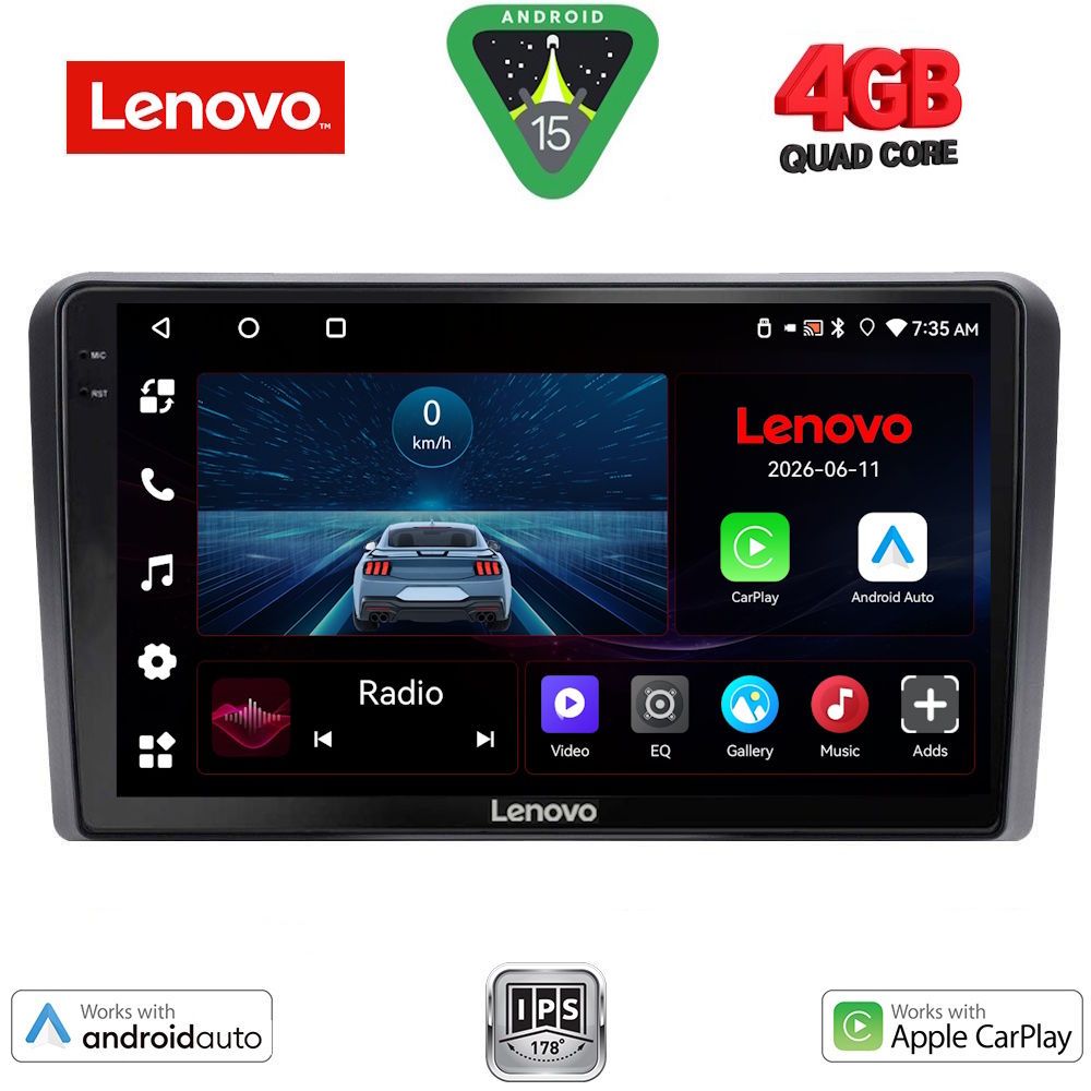 LVE7003_15 LENOVO LVE 8139A_CPAA (9inc) MULTIMEDIA TABLET for FIAT PANDA mod. 2003-2012 - Image 1