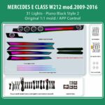 DIQ AMBIENT MERCEDES E (W212) BW212S2 (Digital iQ Ambient Light for Mercedes E (W212) mod. 2009-2016 with 31 Lights Style 2)