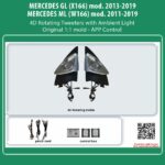 DIQ AMBIENT MERCEDES ML - GL 4D TWEETER COVERS (Digital iQ Ambient Light for MERCEDES ML - GL mod. 2011-2019, 2 x 4D Rotating Tweeter Covers)