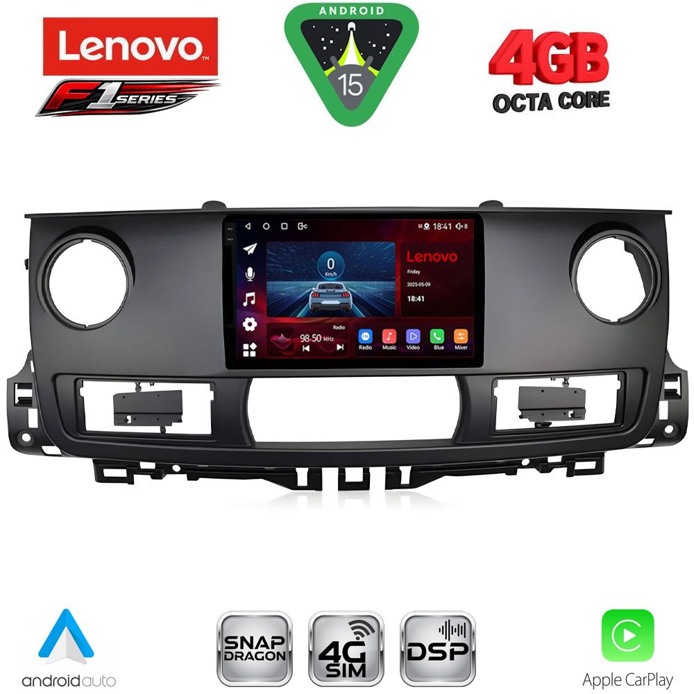 SSQ9554_15 LENOVO SSQ 9554_CPA (9inc) MULTIMEDIA TABLET for RENAULT MASTER mod. 2003-2010 - Image 1