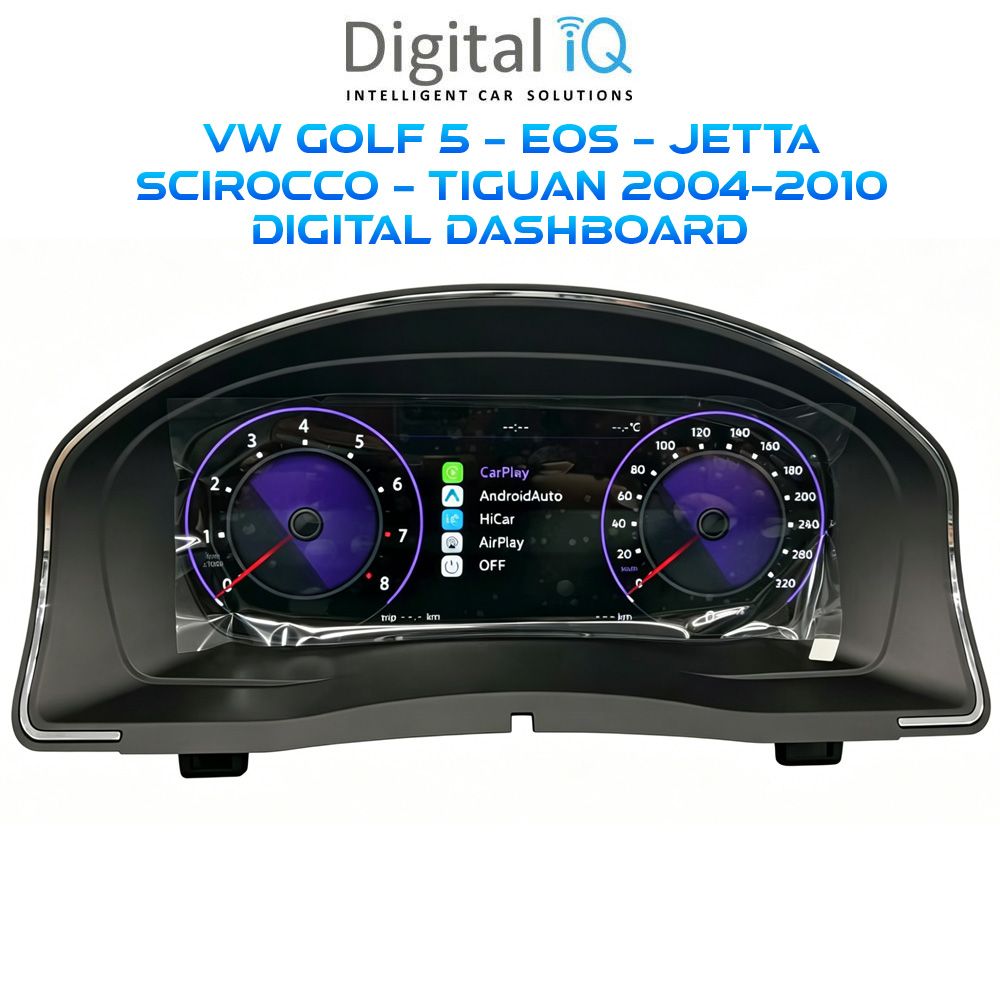 VW_2004-2010_Digital_Dashboard_DYL745_01 DIGITAL IQ DYL 745_DC (10.25") DIGITAL INSTRUMENT CLUSTER for VW GOLF 5 - EOS - JETTA - SCIROCCO - TIGUAN mod. 2004-2010 - Image 1