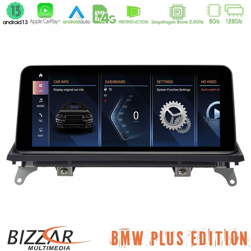 bizzar_bm_5215_5225 Bizzar Plus Edition BMW X5 & X6 2007-2010 Android13 8Core (8+128GB) Navigation Multimedia 10.25" HD Anti-reflection - Image 1