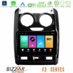 Bizzar F2 Series 8Core Android16 4+64GB  Dacia Duster 2014-2018 Navigation Multimedia Tablet 9"