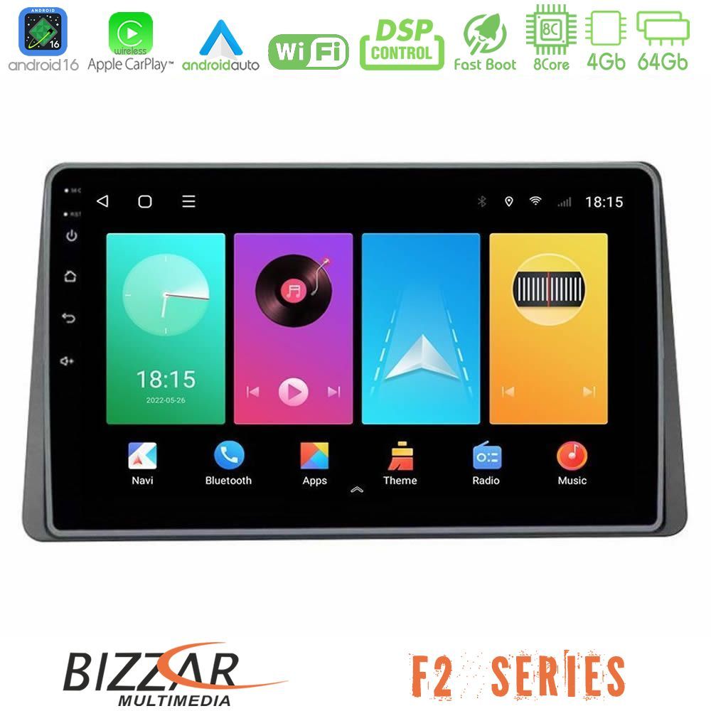 bizzar_f2_dc0628 Bizzar F2 Series 8Core Android16 4+64GB Dacia Duster 2019-> Navigation Multimedia Tablet 10" - Image 1