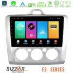 Bizzar F2 Series 8Core Android16 4+64GB  Ford Focus Manual AC Navigation Multimedia Tablet 9"