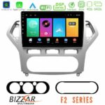 Bizzar F2 Series 8Core Android16 4+64GB  Ford Mondeo 2007-2010 AUTO A/C Navigation Multimedia Tablet 10"