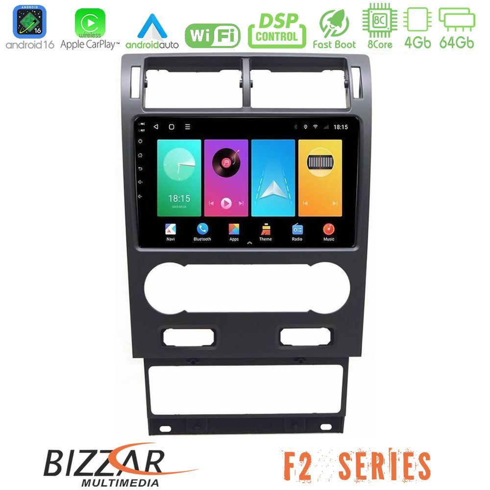 bizzar_f2_fd1064 Bizzar F2 Series 8Core Android16 4+64GB Ford Mondeo 2004-2007 Navigation Multimedia Tablet 9" - Image 1