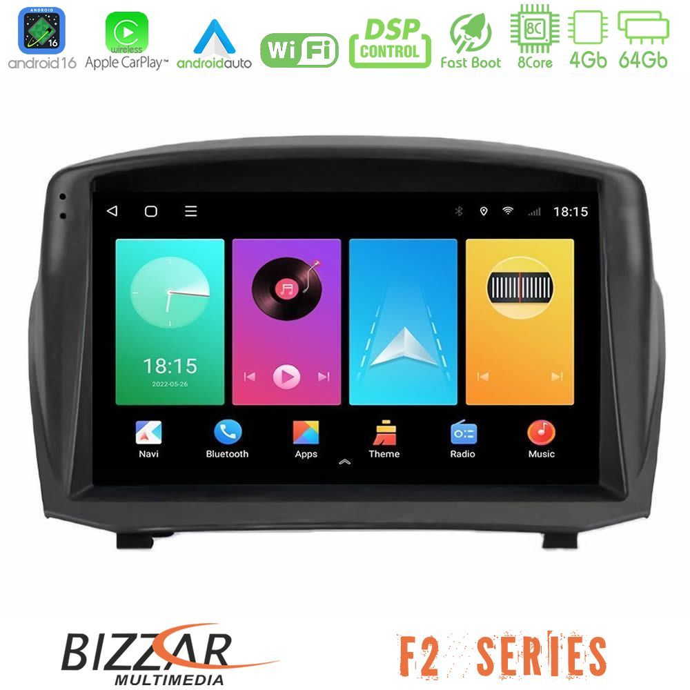 bizzar_f2_fd1451 Bizzar F2 Series 8Core Android16 4+64GB Ford Fiesta 2008-2012 Navigation Multimedia Tablet 9" (Oem Style) - Image 1