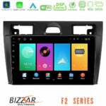 Bizzar F2 Series 8Core Android16 4+64GB  Ford Fiesta/Fusion Navigation Multimedia Tablet 9"