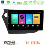 Bizzar F2 Series 8Core Android16 4+64GB  Honda Insight 2009-2015 Navigation Multimedia Tablet 9"