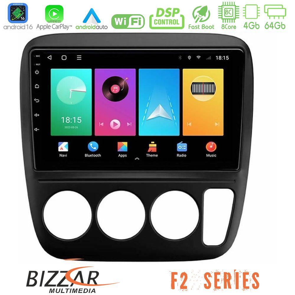 bizzar_f2_hd0935 Bizzar F2 Series 8Core Android16 4+64GB Honda CRV 1997-2001 Navigation Multimedia Tablet 9" - Image 1