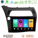 Bizzar F2 Series 8Core Android16 4+64GB Honda Civic Hatchback 2006-2011 Navigation Multimedia Tablet 9"