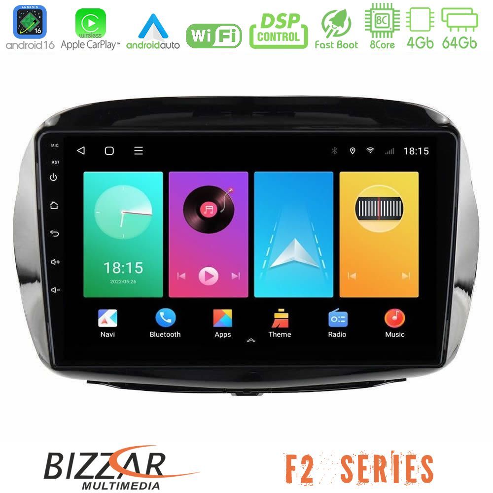 bizzar_f2_hd1901 Bizzar F2 Series 8Core Android16 4+64GB Honda FR-V 2004-2009 Navigation Multimedia Tablet 10" - Image 1
