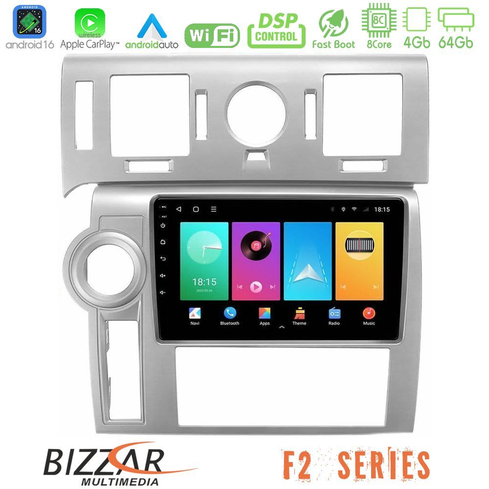 bizzar_f2_hu002n Bizzar F2 Series 8Core Android16 4+64GB Hummer H2 2008-2009 Navigation Multimedia Tablet 9" - Image 1