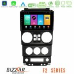 Bizzar F2 Series 8Core Android16 4+64GB  Jeep Wrangler 2008-2010 Navigation Multimedia Tablet 9"