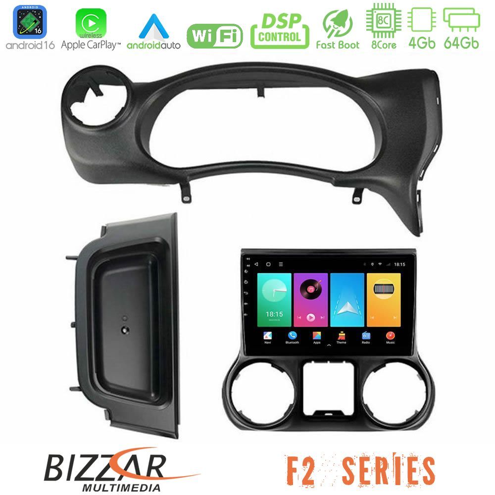 bizzar_f2_jp0788 Bizzar F2 Series 8Core Android16 4+64GB Jeep Wrangler 2014-2017 Navigation Multimedia Tablet 10" - Image 1