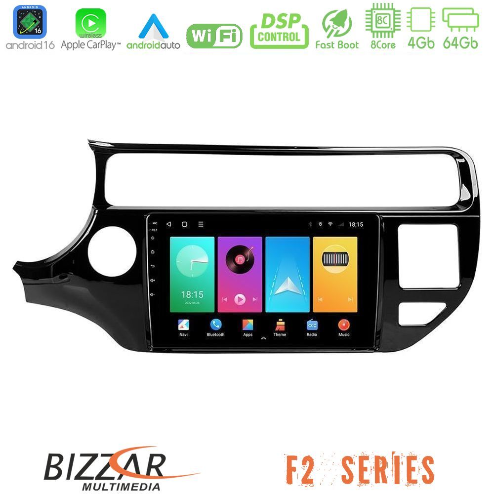 bizzar_f2_ki0553 Bizzar F2 Series 8Core Android16 4+64GB Kia Rio 2015-2017 Navigation Multimedia Tablet 9" - Image 1
