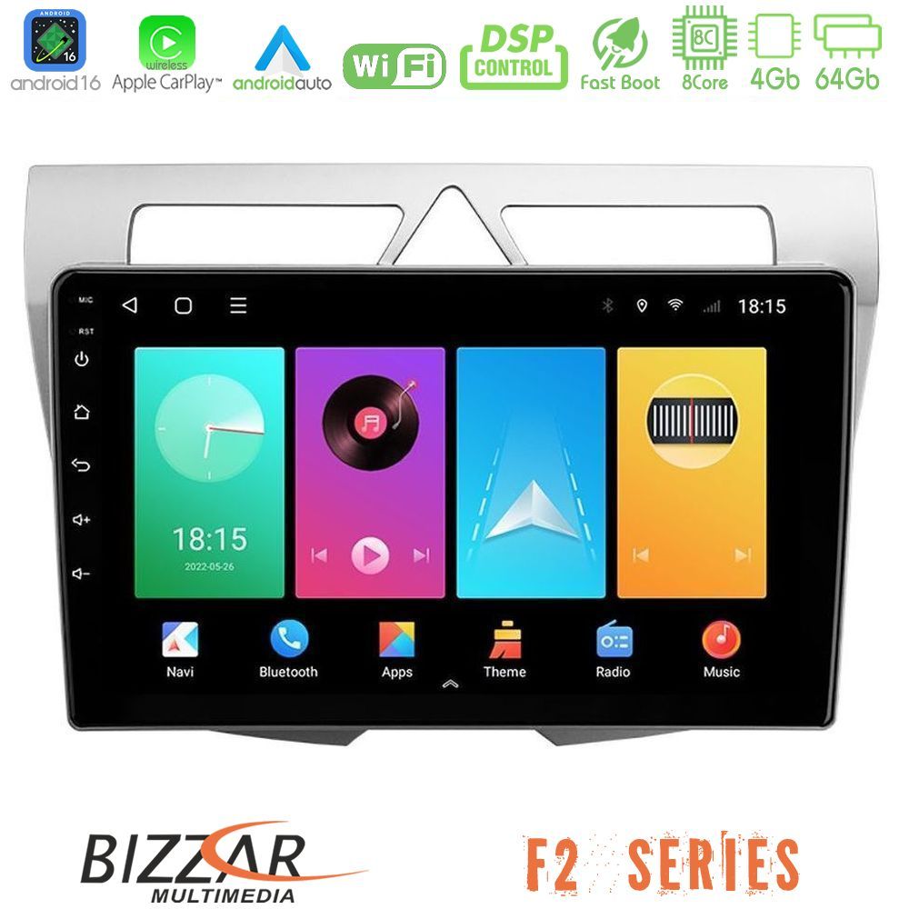 bizzar_f2_ki0850 Bizzar F2 Series 8Core Android16 4+64GB Kia Picanto Navigation Multimedia Tablet 9" - Image 1