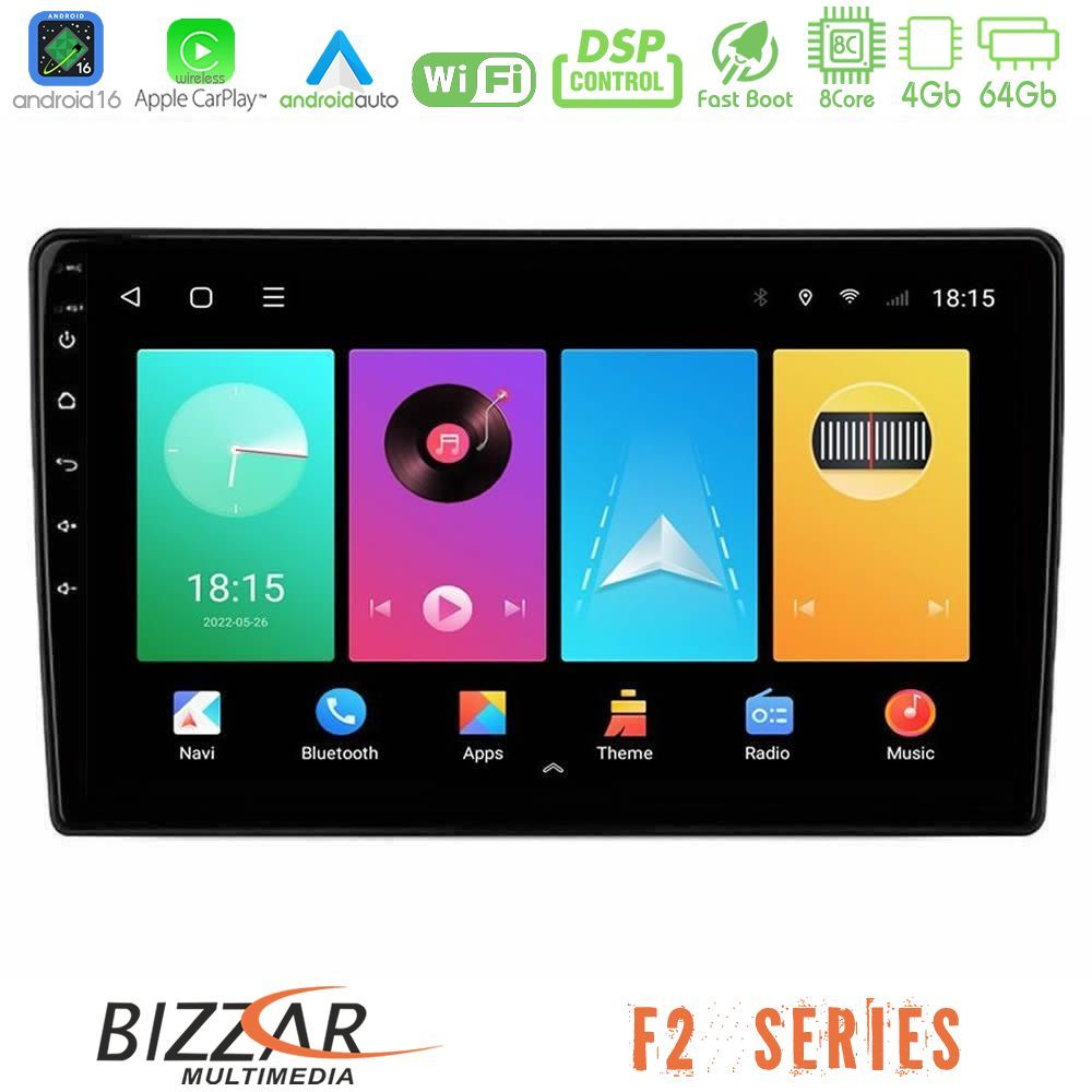 bizzar_f2_ki1099 Bizzar F2 Series 8Core Android16 4+64GB Kia Ceed 2007-2009 Navigation Multimedia Tablet 9" - Image 1