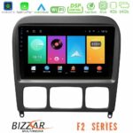 Bizzar F2 Series 8Core Android16 4+64GB  Mercedes S Class 1999-2004 (W220) Navigation Multimedia Tablet 9"
