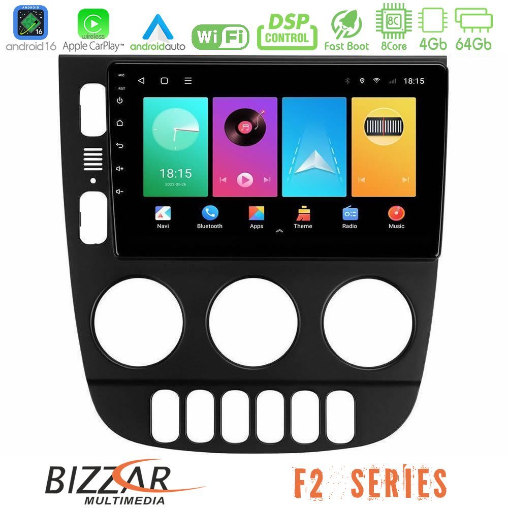bizzar_f2_mb1418 Bizzar F2 Series 8Core Android16 4+64GB Mercedes ML Class 1998-2005 Navigation Multimedia Tablet 9" - Image 1