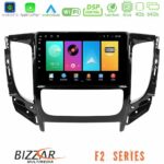 Bizzar F2 Series 8Core Android16 4+64GB  Mitsubishi L200 2016-> amp; Fiat Fullback (Auto A/C) Navigation Multimedia Tablet 9"