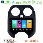 Bizzar F2 Series 8Core Android16 4+64GB  Nissan Micra 2011-2014 Navigation Multimedia Tablet 9"