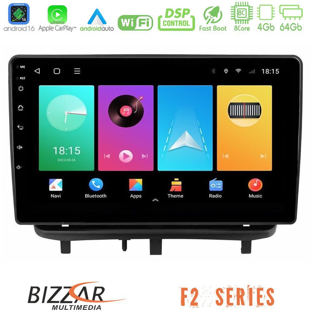 bizzar_f2_op3006 Bizzar F2 Series 8Core Android16 4+64GB Opel Corsa D 2006-2014 Navigation Multimedia Tablet 9" - Image 1