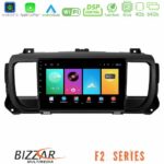 Bizzar F2 Series 8Core Android16 4+64GB  Citroen/Peugeot/Opel/Toyota Navigation Multimedia Tablet 9"