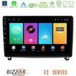 Bizzar F2 Series 8Core Android16 4+64GB  Peugeot 407 Navigation Multimedia Tablet 9"