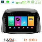 Bizzar F2 Series 8Core Android16 4+64GB  Renault Koleos 2007-2015 Navigation Multimedia Tablet 9"