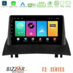 Bizzar F2 Series 8Core Android16 4+64GB  Renault Megane 2 2002-2008 Navigation Multimedia Tablet 9"