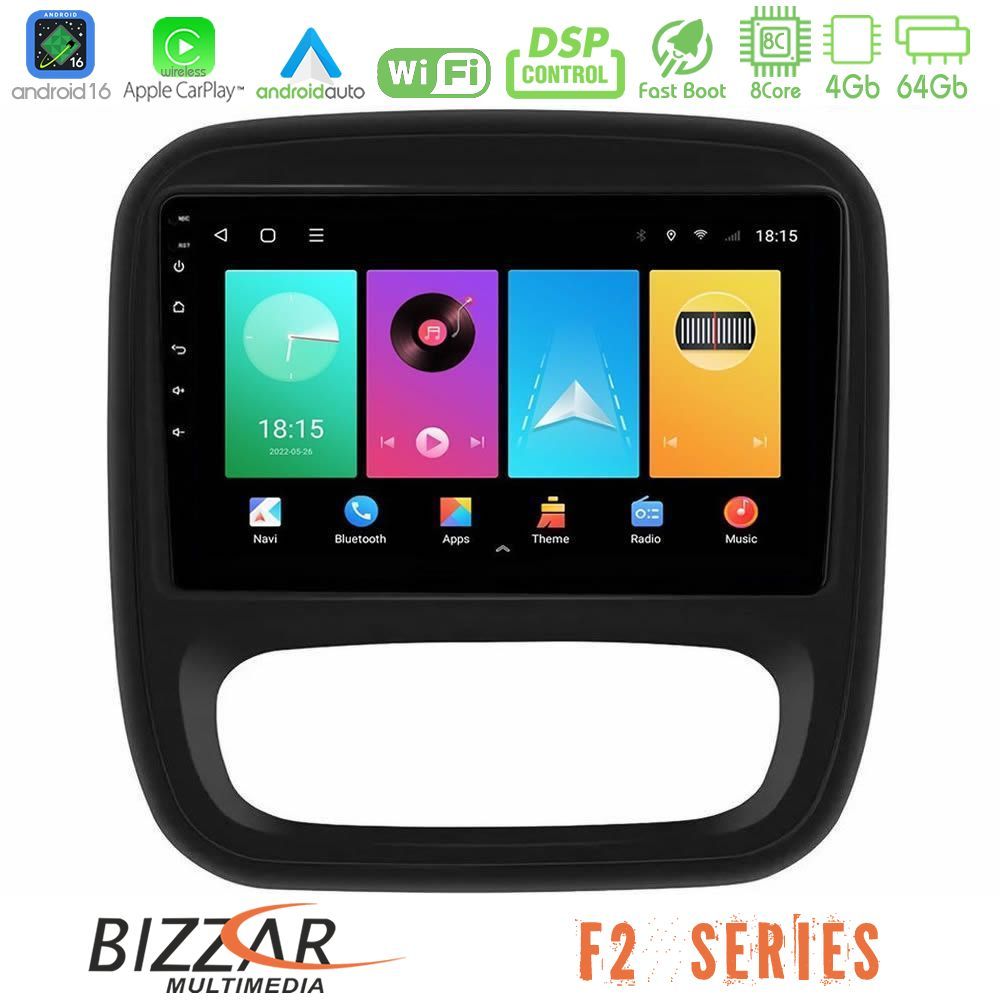 bizzar_f2_rn1102 Bizzar F2 Series 8Core Android16 4+64GB Renault/Nissan/Opel/Fiat Navigation Multimedia Tablet 9" - Image 1