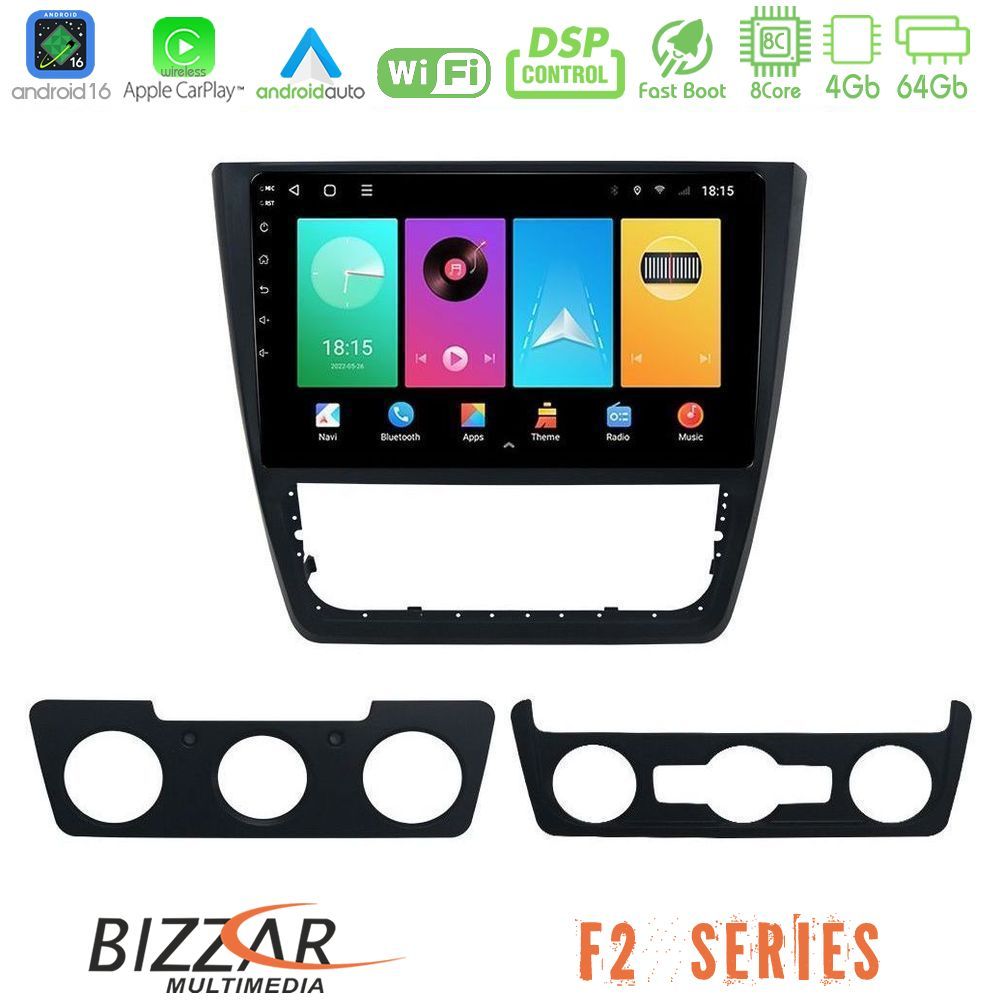 bizzar_f2_sk0151 Bizzar F2 Series 8Core Android16 4+64GB Skoda Yeti 2009-> Navigation Multimedia Tablet 10" - Image 1